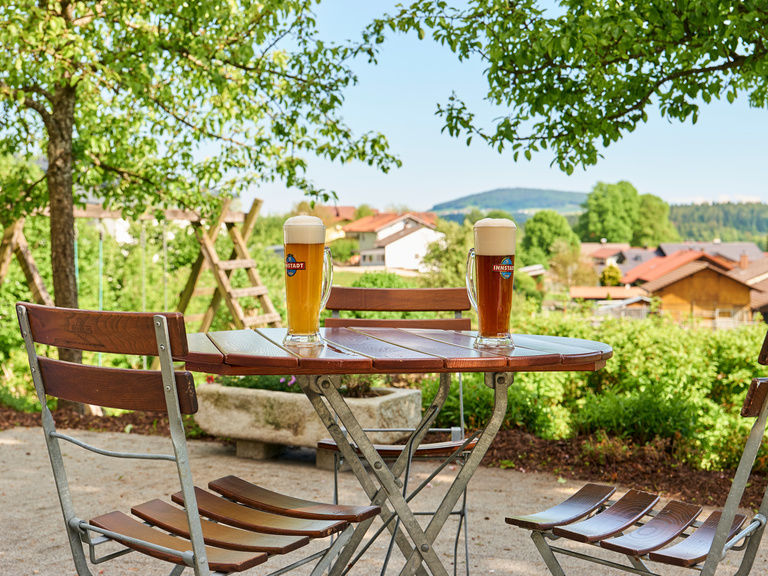 Biergarten der bayerische Wald